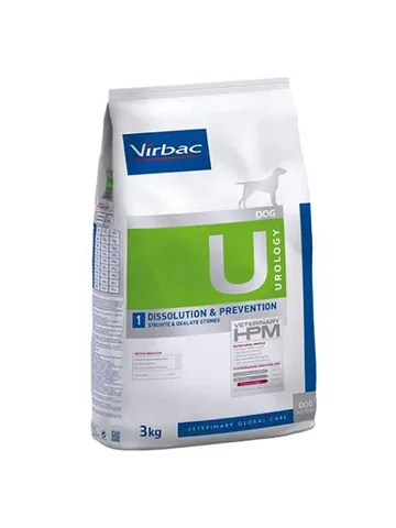 Virbac Корм для собак HPM Urology Dissolution Prevention U1, 3 кг