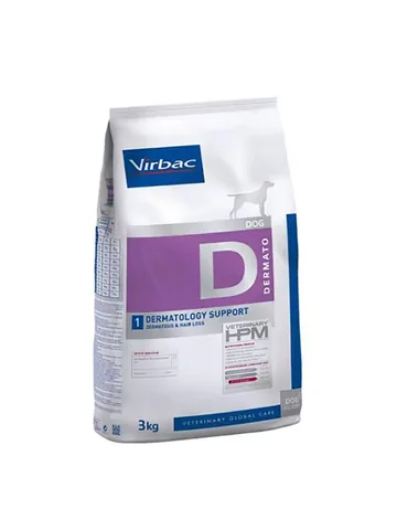 Virbac Корм для собак HPM Dermatology Support D1, 3 кг
