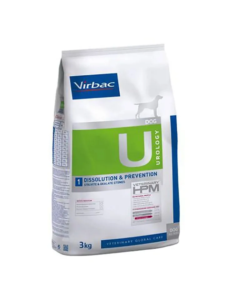 Virbac Корм для собак HPM Urology Dissolution Prevention U1, 12 кг — Virbac
