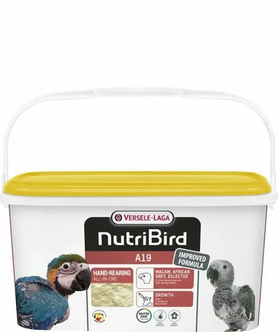 Корм NutriBird A19 Versele-Laga для ручного вскармливания птенцов, 3 кг