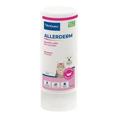 Virbac Allerderm Шампунь для чувствительной кожи для собак и кошек, 250 мл